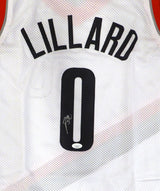 Portland Trail Blazers Damian Lillard Autographed White Jersey JSA #UU98910