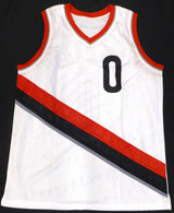 Portland Trail Blazers Damian Lillard Autographed White Jersey JSA #UU98910