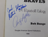 Milwaukee Braves Autographed Book With 5 Signatures SKU #215610