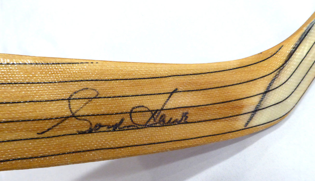 Gordie Howe Autographed Koho Pro Fiber Hockey Stick Detroit Red Wings Beckett BAS QR #BM37161