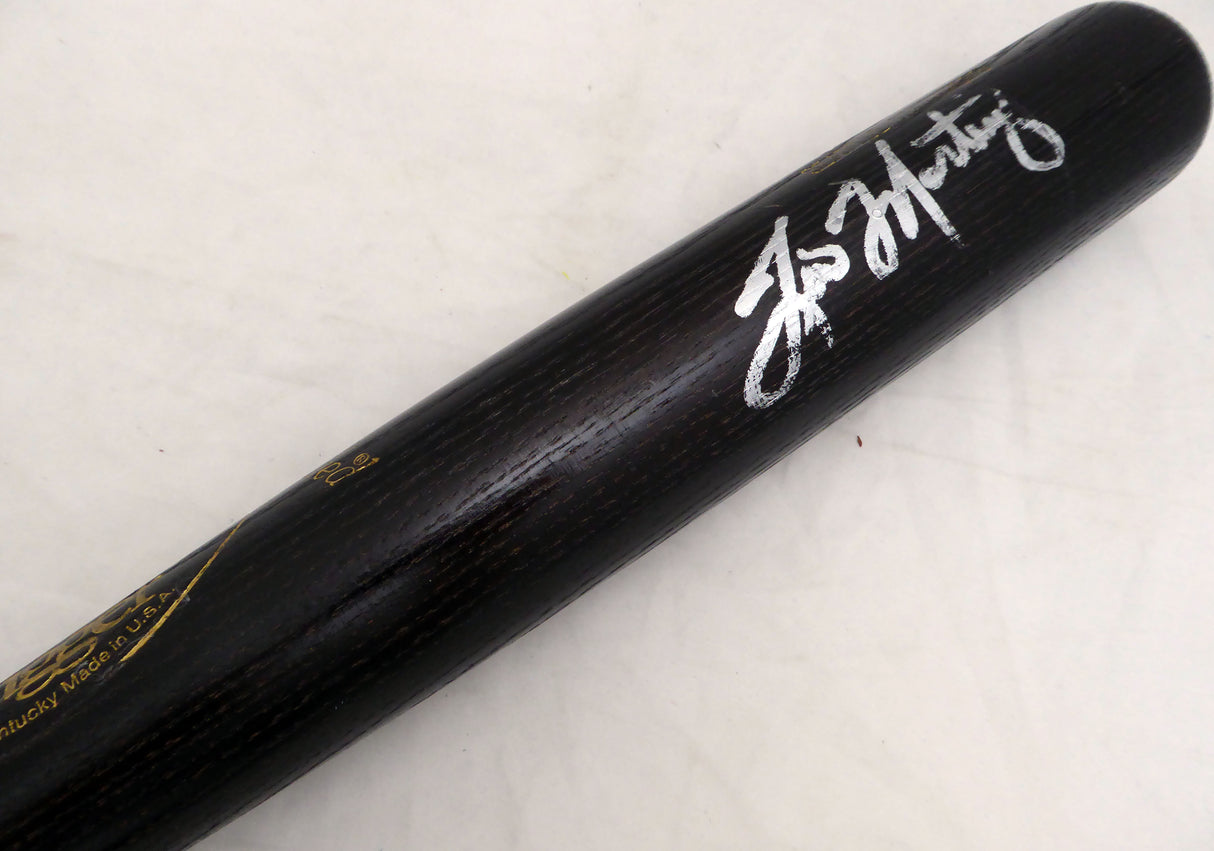 Tino Martinez Autographed Louisville Slugger T141 Game Issued Bat Seattle Mariners Beckett BAS QR #BH26896