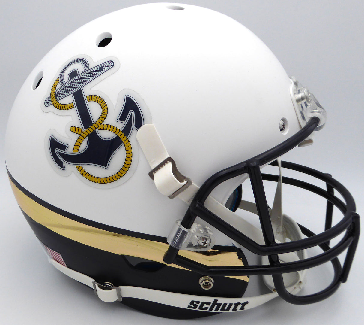 Unsigned Navy Midshipmen White Schutt Full Size Replica Helmet SKU #232625