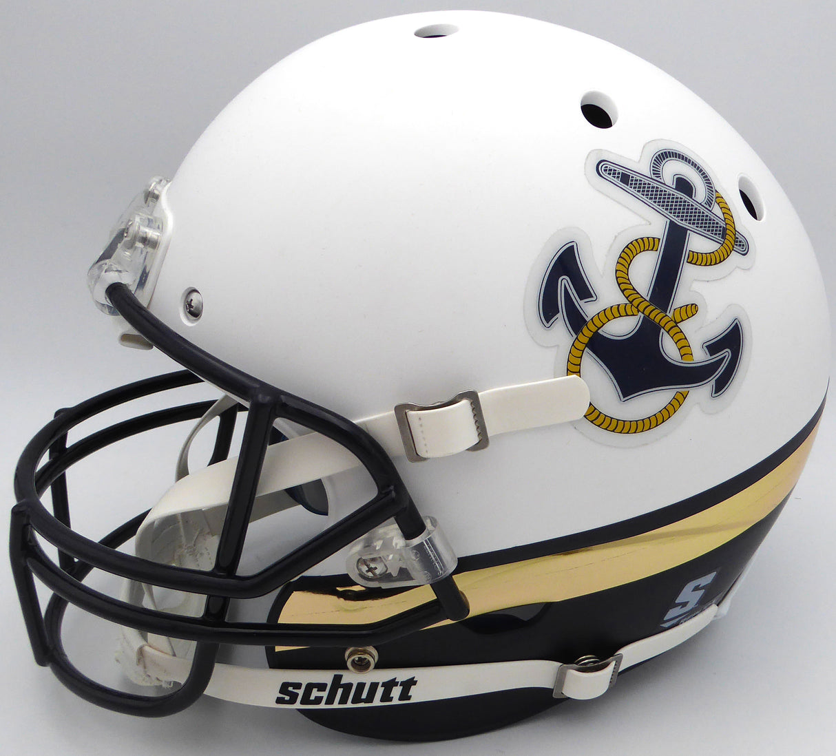 Unsigned Navy Midshipmen White Schutt Full Size Replica Helmet SKU #232625