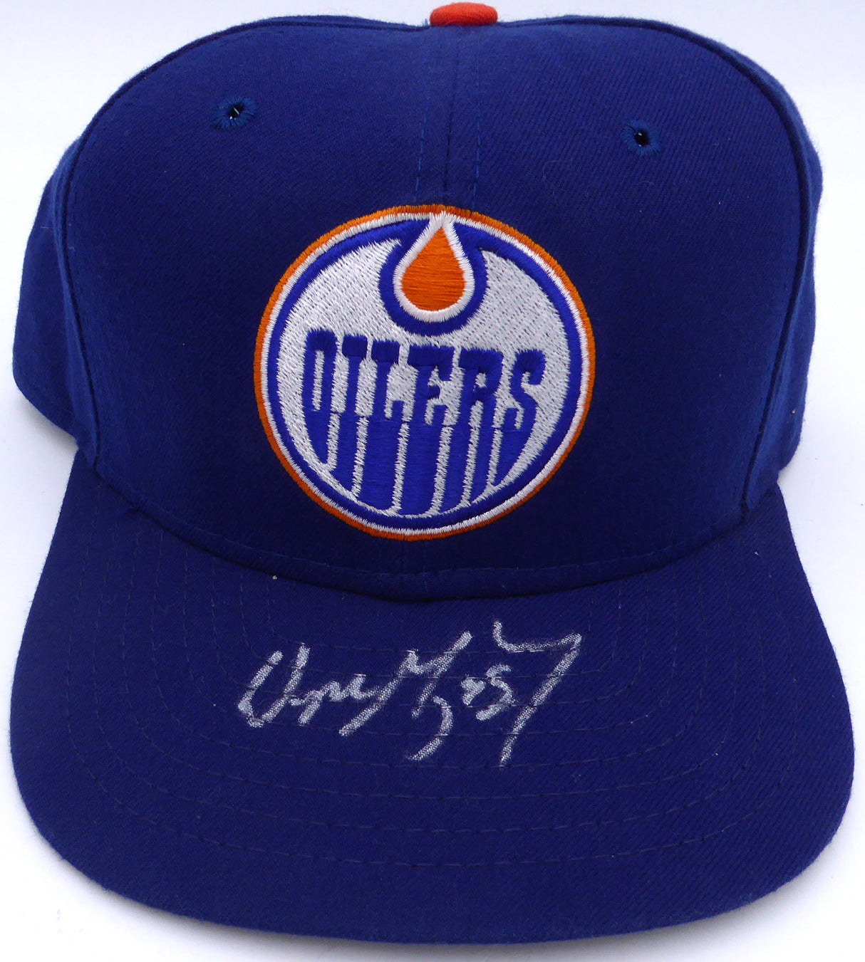 Wayne Gretzky Autographed New Era Hat Edmonton Oilers UDA Holo & Beckett BAS #AD05016