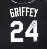 Seattle Mariners Ken Griffey Jr. Autographed Black Nike Jersey "Seattle Mariners, 1989-2000 2009-2010" Beckett BAS QR #1W448997