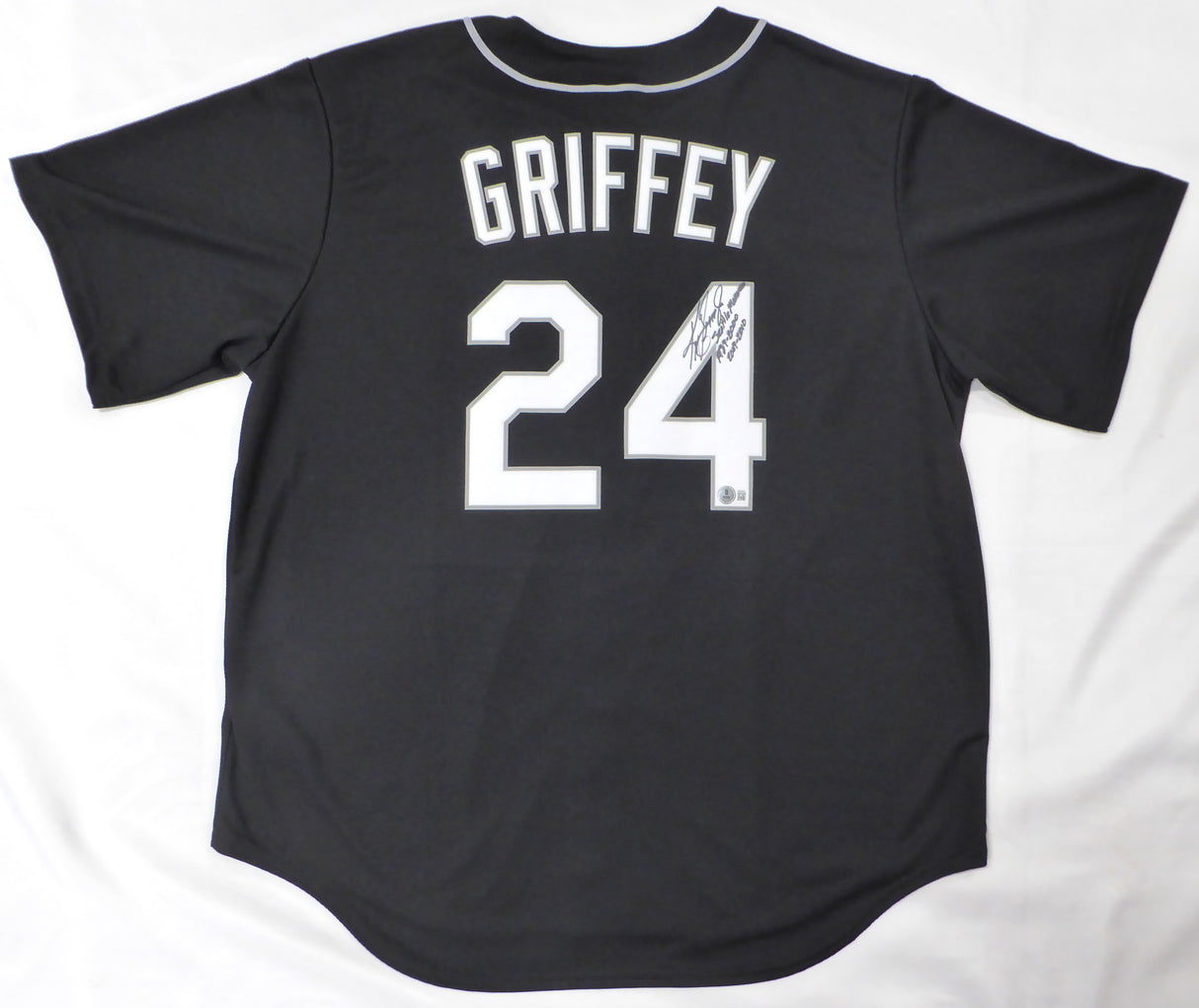 Seattle Mariners Ken Griffey Jr. Autographed Black Nike Jersey "Seattle Mariners, 1989-2000 2009-2010" Beckett BAS QR #1W448997