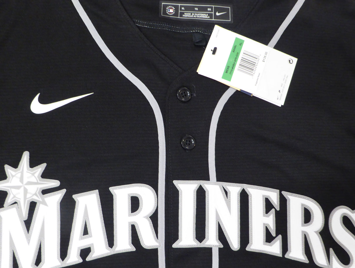 Seattle Mariners Ken Griffey Jr. Autographed Black Nike Jersey "Seattle Mariners, 1989-2000 2009-2010" Beckett BAS QR #1W448997