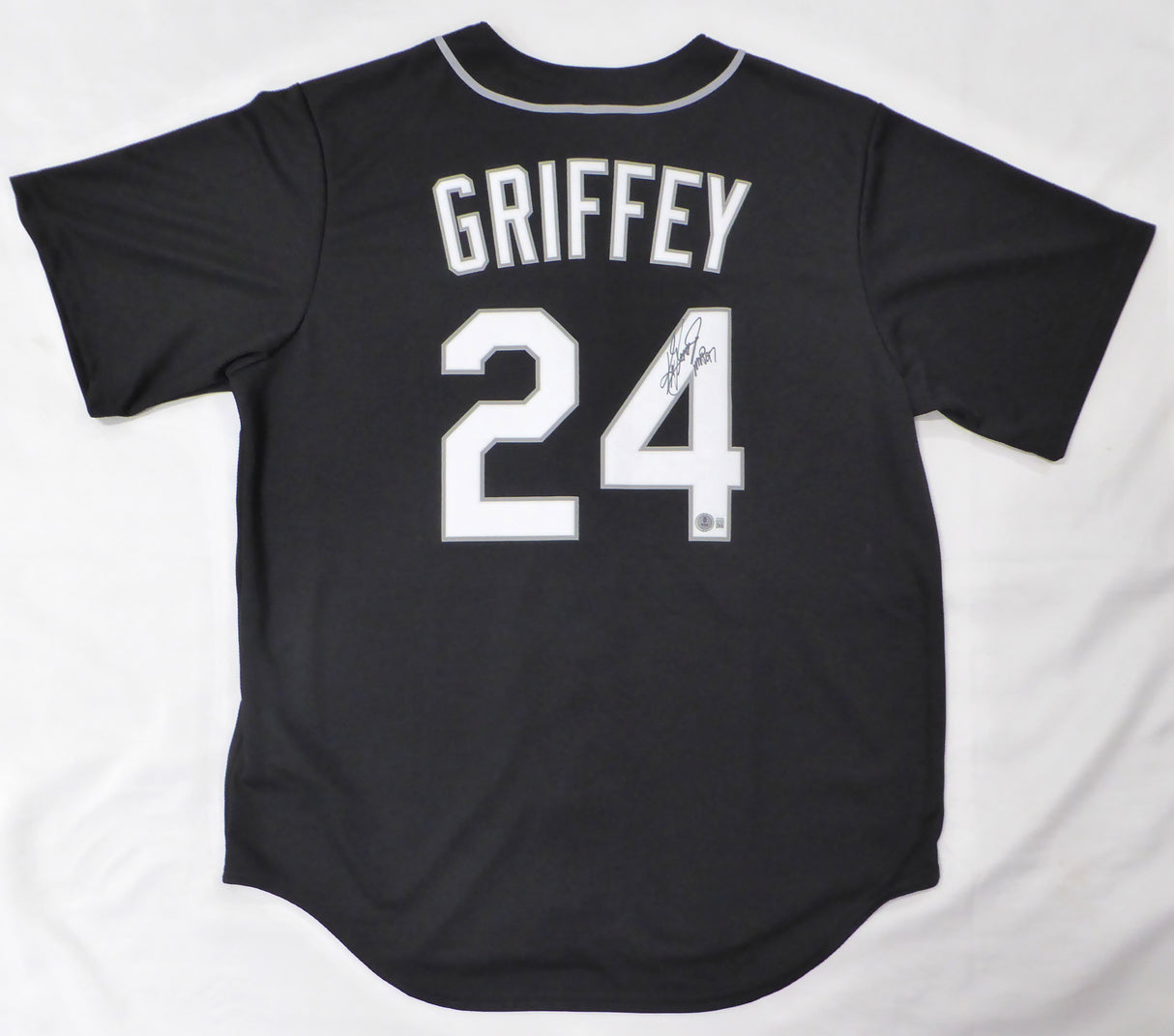 Seattle Mariners Ken Griffey Jr. Autographed Black Nike Jersey "MVP 97" Beckett BAS QR #1W448995