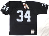 Oakland Raiders Bo Jackson Autographed Black Authentic Mitchell & Ness Jersey Beckett BAS QR #1W615166