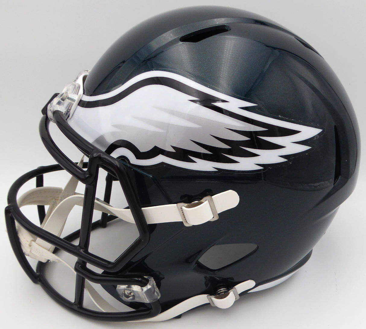 Jason Kelce Autographed Full Size Replica Helmet Philadelphia Eagles Beckett BAS QR #BN13769