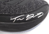 Trae Young Autographed Black Adidas Shoes Atlanta Hawks Light Strike Size 12.5 (Smudged) Beckett BAS QR #BL93440