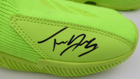 Trae Young Autographed Green Adidas Shoe Atlanta Hawks Light Strike Size 12 Beckett BAS QR #BL93434