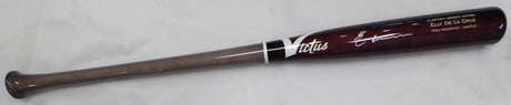 Elly De La Cruz Autographed Game model Victus Bat Cincinnati Reds Beckett BAS QR #W677156