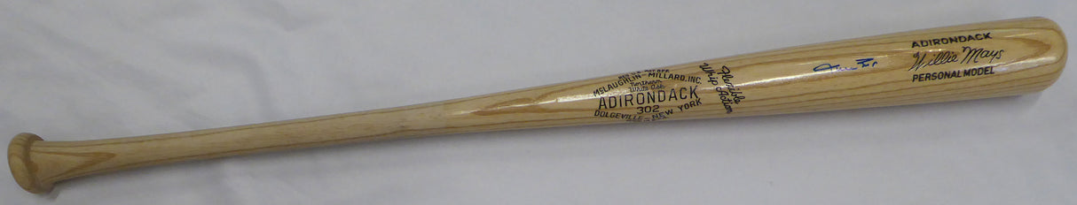 Willie Mays Autographed Adirondack Bat San Francisco Giants Beckett BAS QR #AC94213