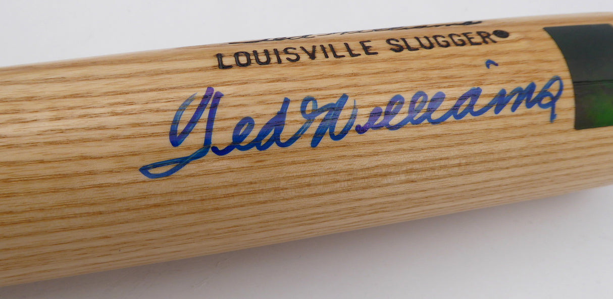 Ted Williams Autographed Louisville Slugger Bat Boston Red Sox Beckett BAS QR #A53576