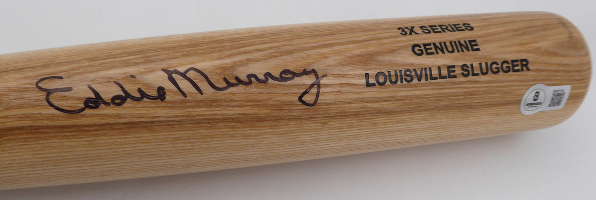 Eddie Murray Autographed Louisville Slugger Bat Baltimore Orioles Beckett BAS QR #BM02105