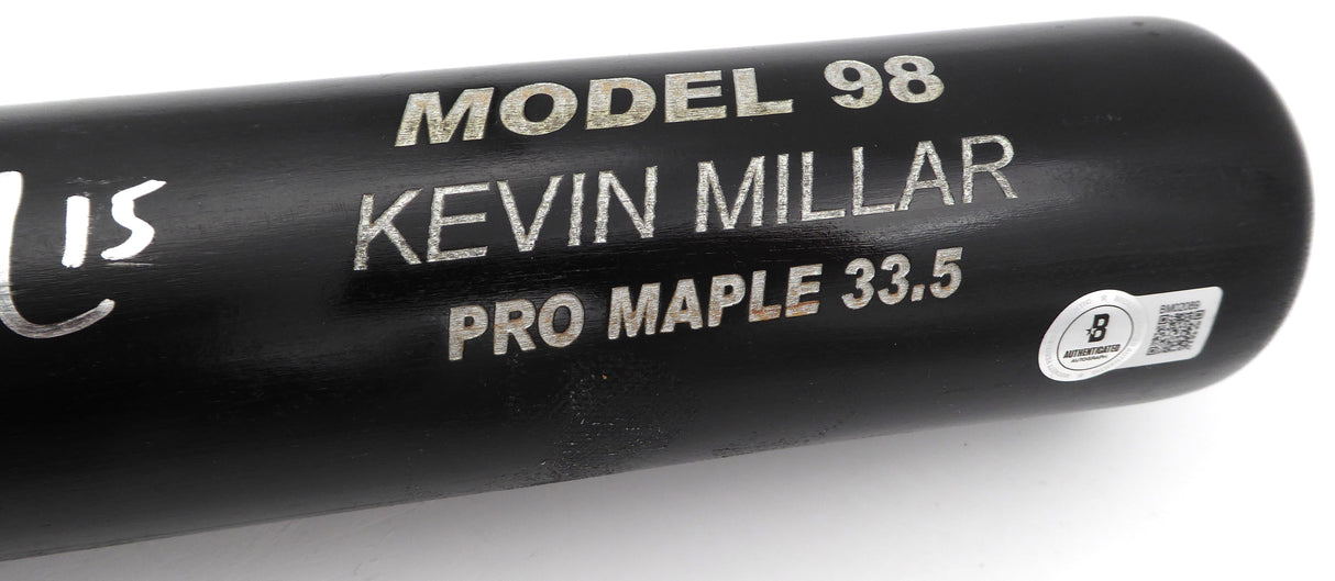 Kevin Millar Autographed Game Model X Bat Boston Red Sox, Baltimore Orioles Beckett BAS QR #BM02089