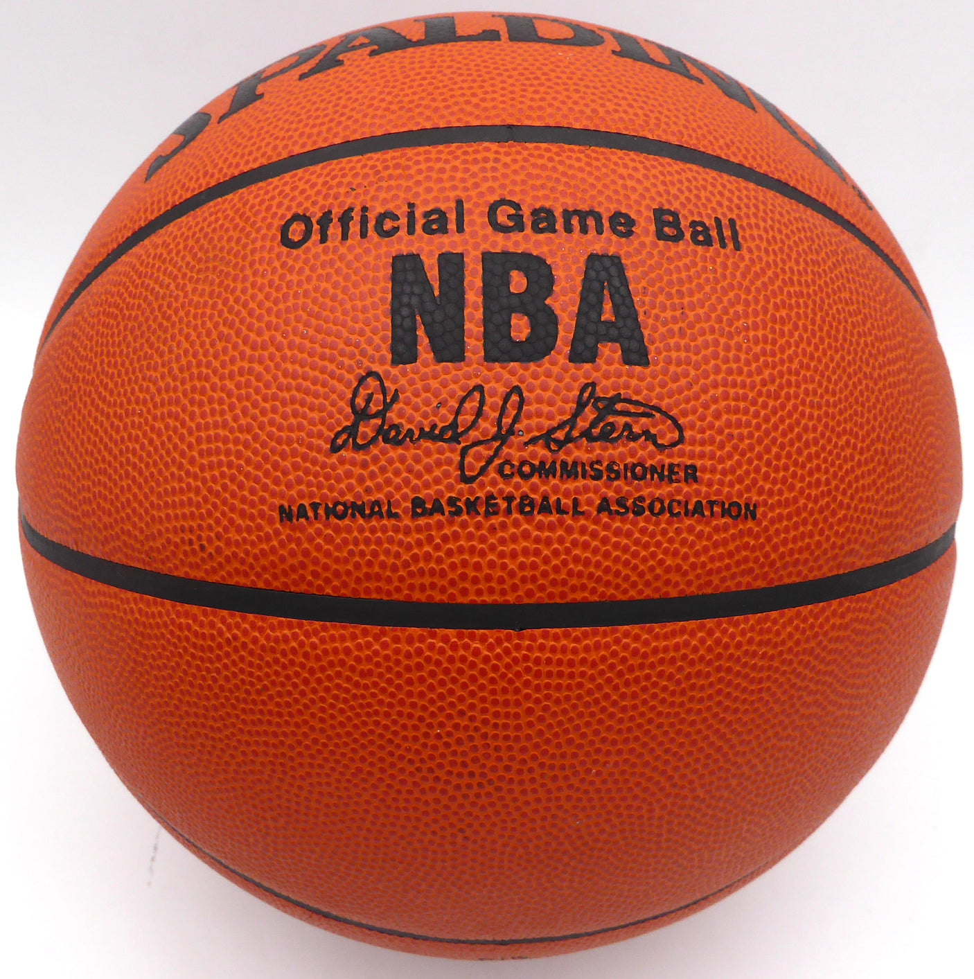 Hakeem Olajuwon Autographed Spalding Official Leather NBA Basketball Houston Rockets JSA #AT76260