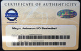 Magic Johnson Autographed Spalding I /O Basketball Los Angeles Lakers Steiner Holo SKU #234013