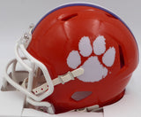 AJ A.J. Terrell Autographed Orange Speed Mini Helmet Clemson Tigers Fanatics Holo #XP14004370