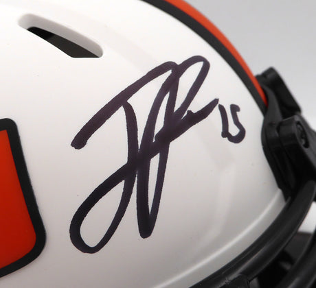 Jaelan Phillips Autographed White Lunar Eclipse Mini Helmet Miami Hurricanes Beckett BAS QR #W461424