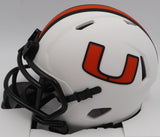 Jaelan Phillips Autographed White Lunar Eclipse Mini Helmet Miami Hurricanes Beckett BAS QR #W461424