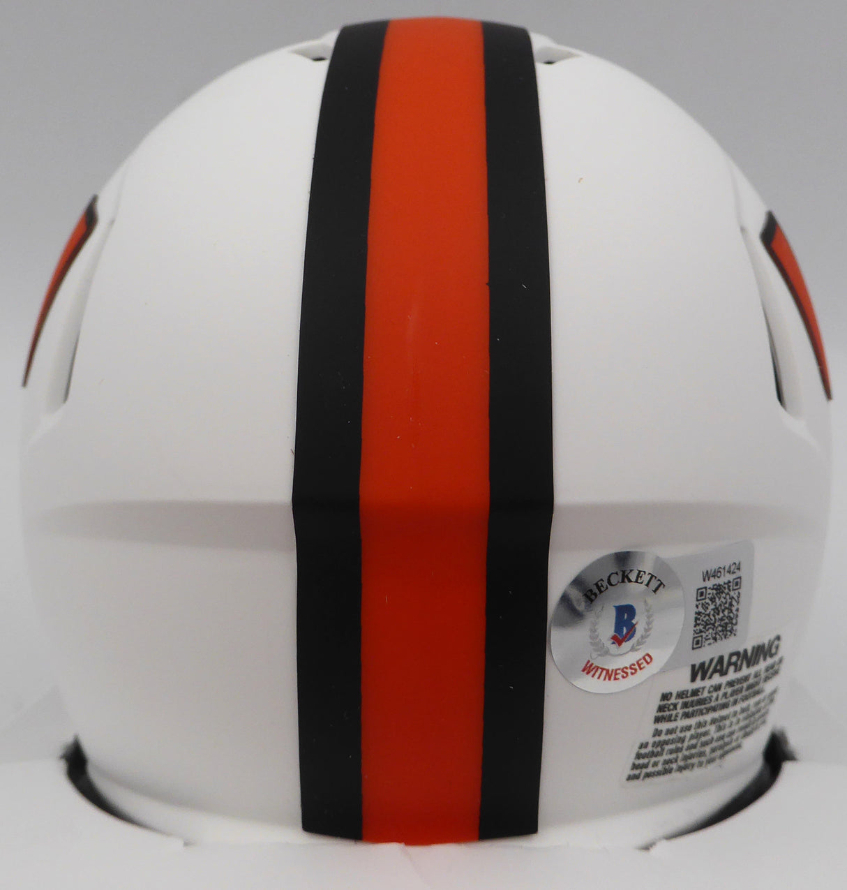 Jaelan Phillips Autographed White Lunar Eclipse Mini Helmet Miami Hurricanes Beckett BAS QR #W461424