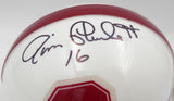 Jim Plunket Autographed White Replica Mini Helmet Stanford Cardinal Fanatics Holo #B802414