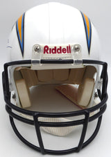 LaDainian Tomlinson Autographed White Full Size Authentic Helmet San Diego Chargers Beckett BAS QR #BL65386