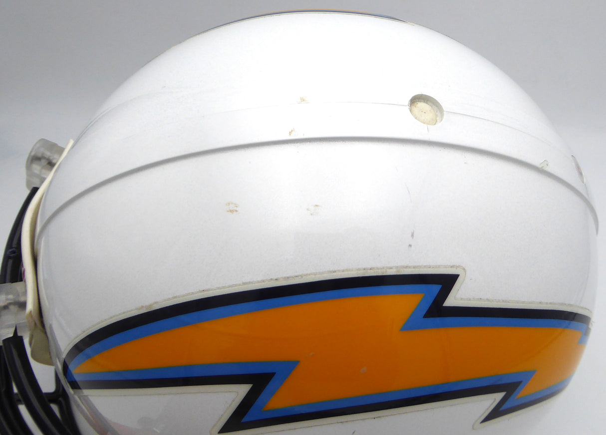 LaDainian Tomlinson Autographed White Full Size Authentic Helmet San Diego Chargers Beckett BAS QR #BL65386