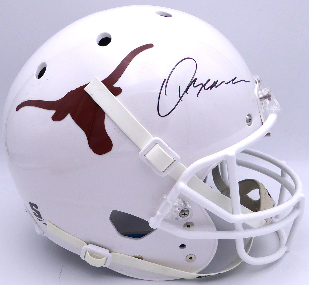 Quinn Ewers Autographed White Full Size Replica Helmet Texas Longhorns Beckett BAS QR #WT22502