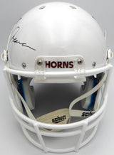 Quinn Ewers Autographed White Full Size Replica Helmet Texas Longhorns Beckett BAS QR #WT22502