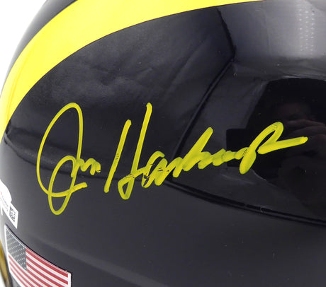 Jim Harbaugh Autographed Full Size Authentic Helmet Michigan Wolverines Fanatics Holo #A532142