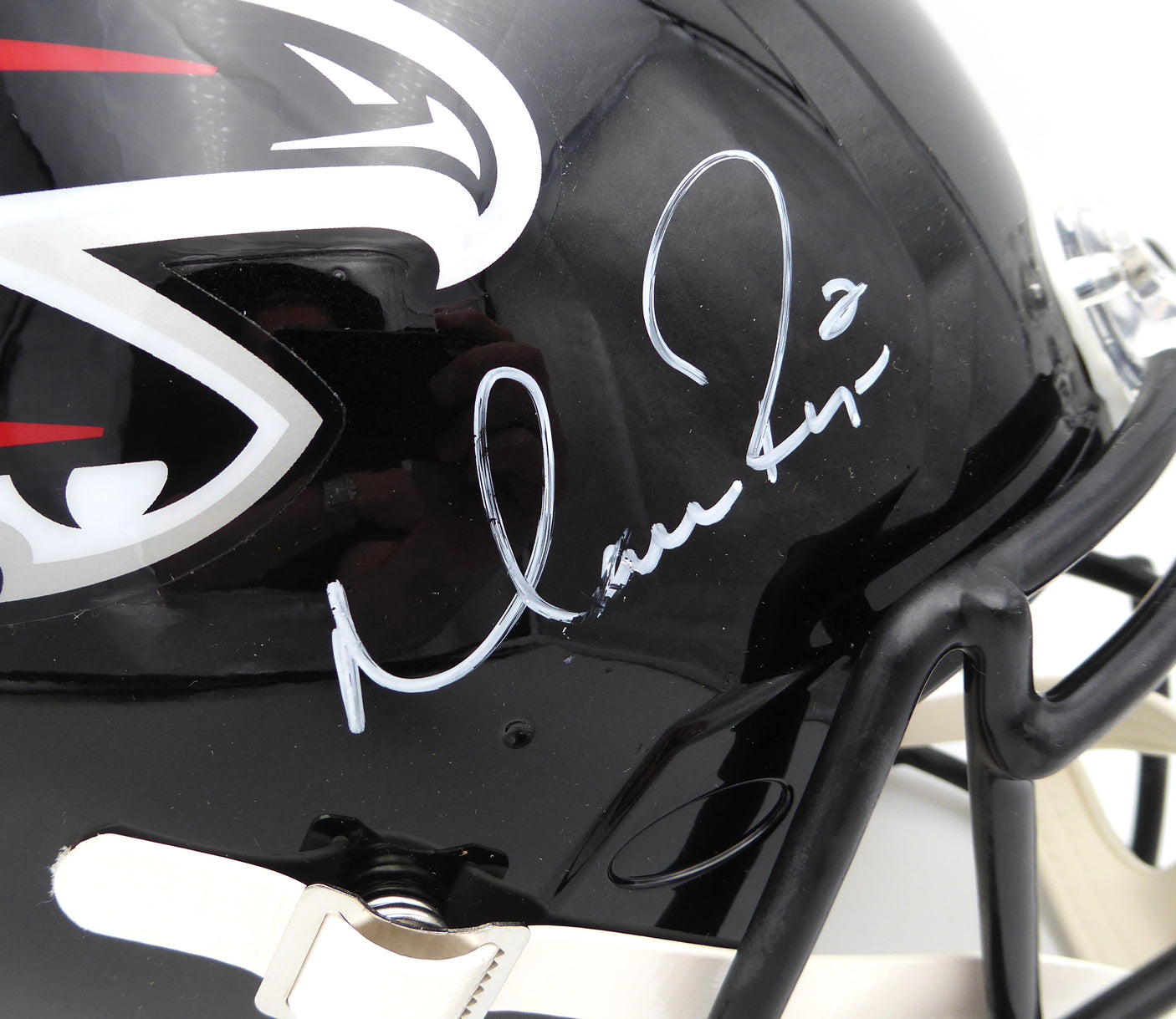 Matt Ryan Autographed Black Full Size Authentic Helmet Atlanta Falcons "2016 NFL MVP" (Smudged) Beckett BAS QR #WL25976