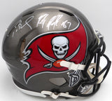 Tom Brady & Rob Gronkowski Autographed Full Size Authentic Helmet Tampa Bay Buccaneers Fanatics Holo #B241051