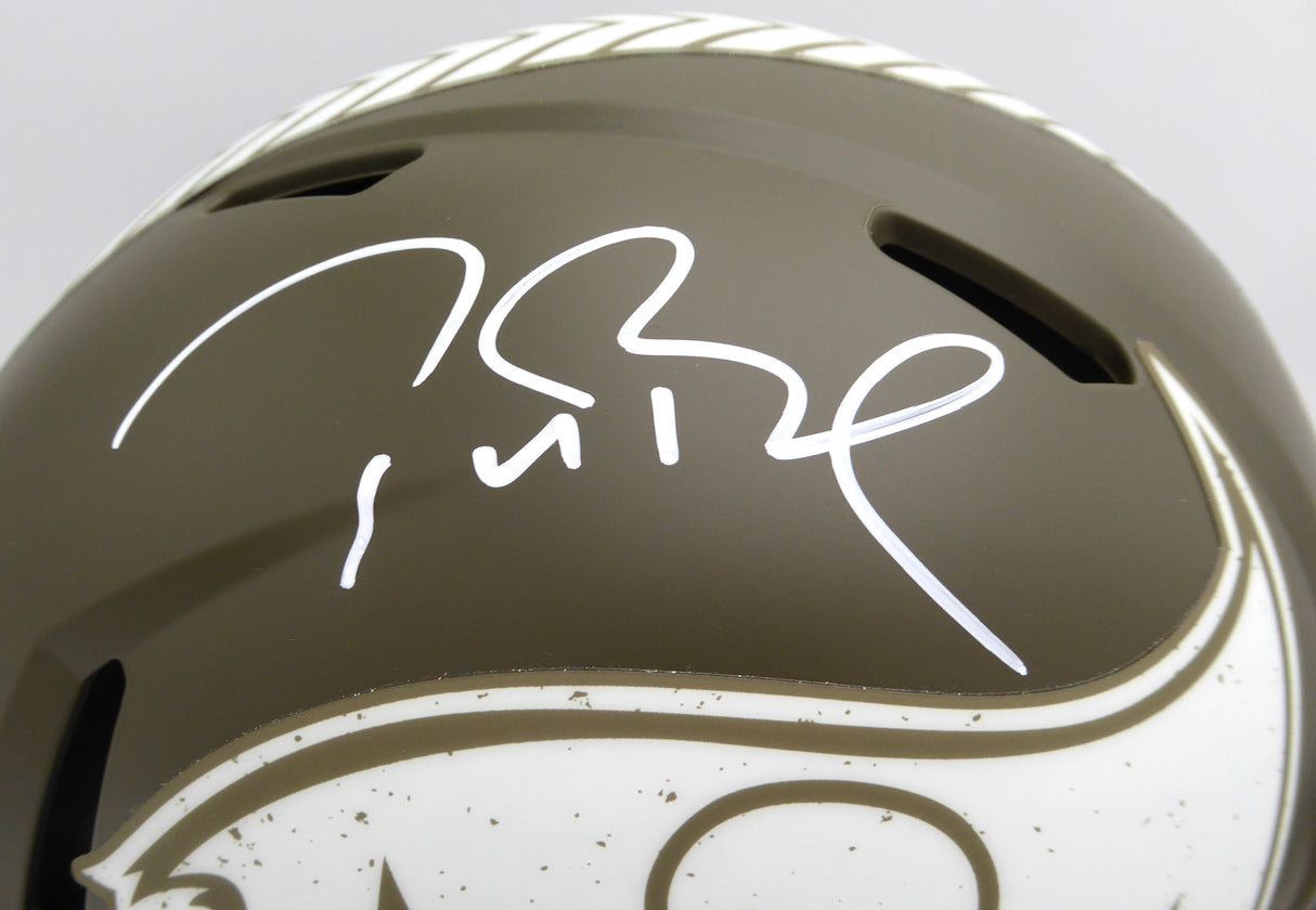 Tom Brady Autographed Salute To Service Full Size Authentic Helmet Tampa Bay Buccaneers Fanatics Holo #AA0126628