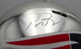 Tom Brady Autographed Chrome Silver Full Size Replica Helmet New England Patriots TriStar Holo #1901979