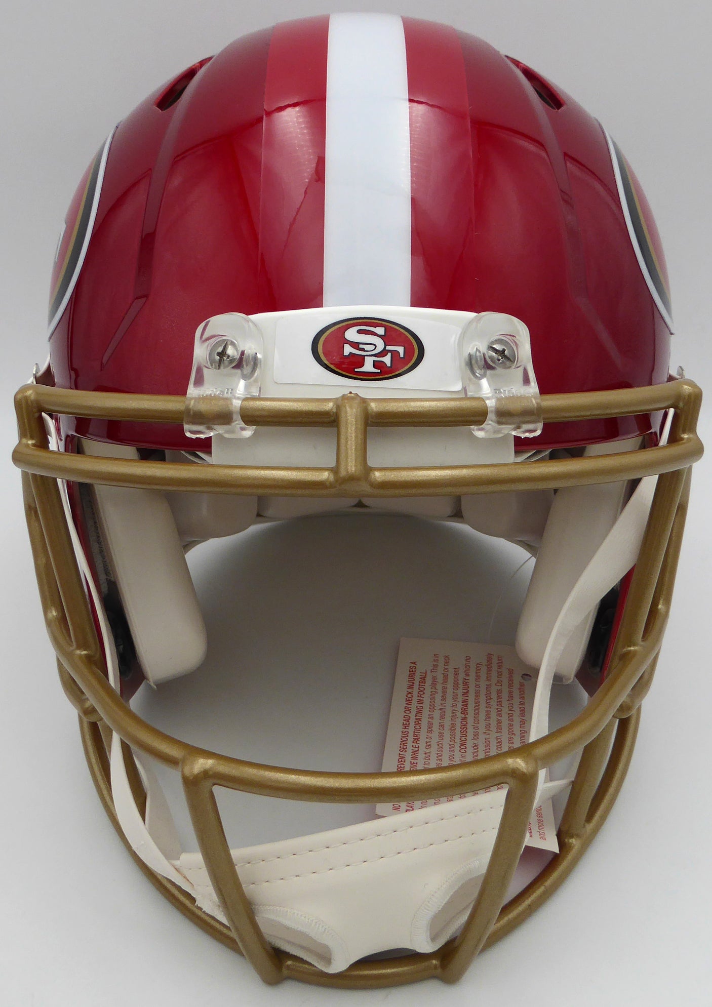 Deebo Samuel Autographed San Francisco 49ers Flash Red Authentic Full Size Speed Helmet Fanatics Holo #B802423