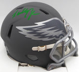 Randall Cunningham Autographed Philadelphia Eagles Slate Gray Mini Helmet Beckett BAS QR #BN00146