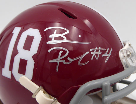 Brian Robinson Autographed Alabama Crimson Tide Mini Helmet Fanatics Holo #DQ16443588