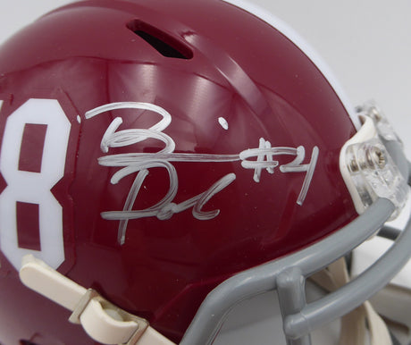 Brian Robinson Autographed Alabama Crimson Tide Mini Helmet Fanatics Holo #DQ16443614