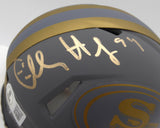 Charles Haley Autographed San Francisco 49ers Slate Gray Mini Helmet Beckett BAS QR #1W972165