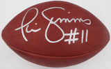 Phil Simms Autographed NFL Leather Football New York Giants Beckett BAS QR #BH26909