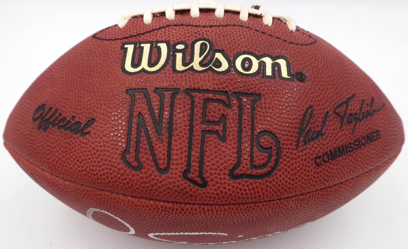 Phil Simms Autographed NFL Leather Football New York Giants Beckett BAS QR #BH26909