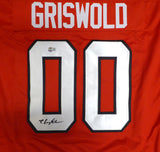 Chicago Blackhawks Chevy Chase Autographed Red Jersey Clark Griswold Christmas Vacation Beckett BAS QR #AD34433