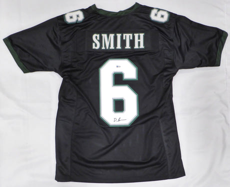 Philadelphia Eagles DeVonta Smith Autographed Black Jersey Beckett BAS #Q63676