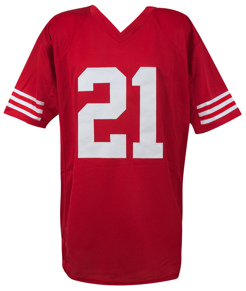 Frank Gore Signed Red Custom Jersey