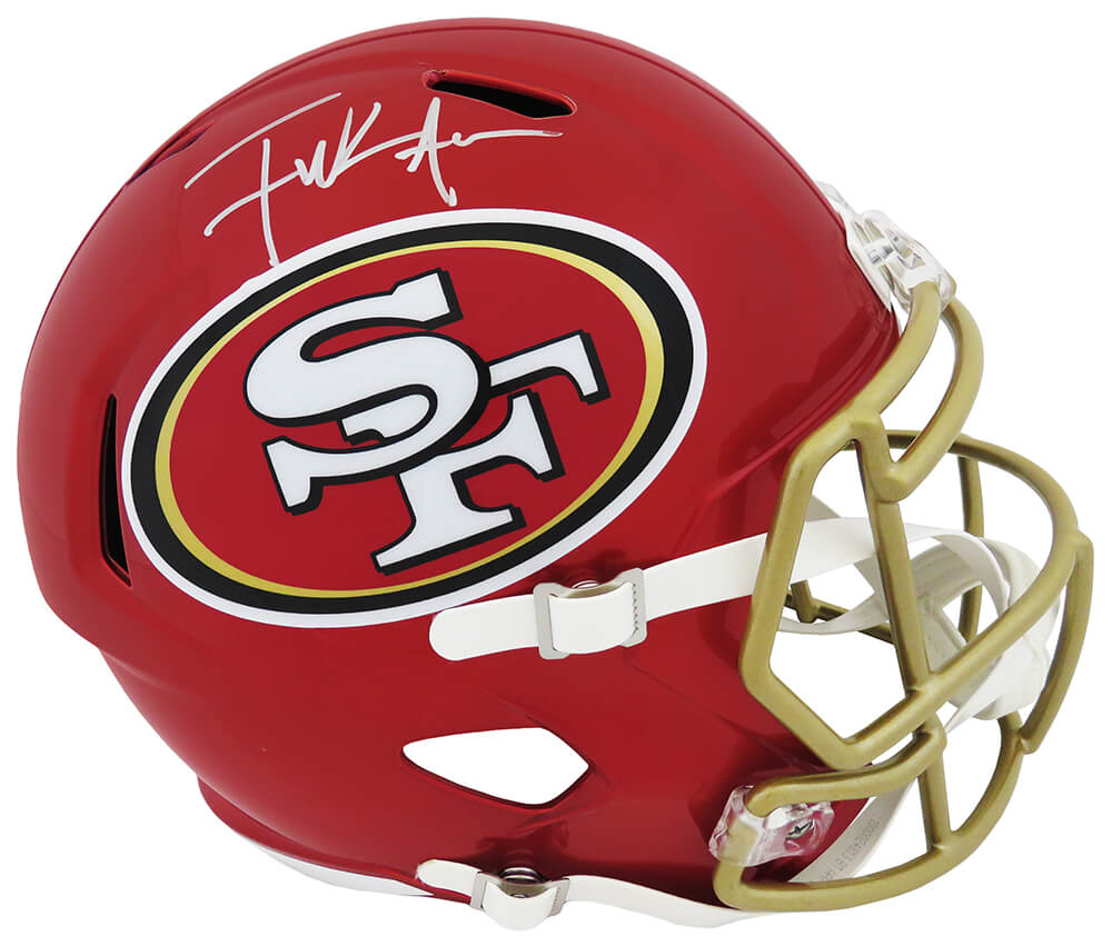 Frank Gore Signed San Francisco 49ers FLASH Riddell Full Size Speed Replica Helmet