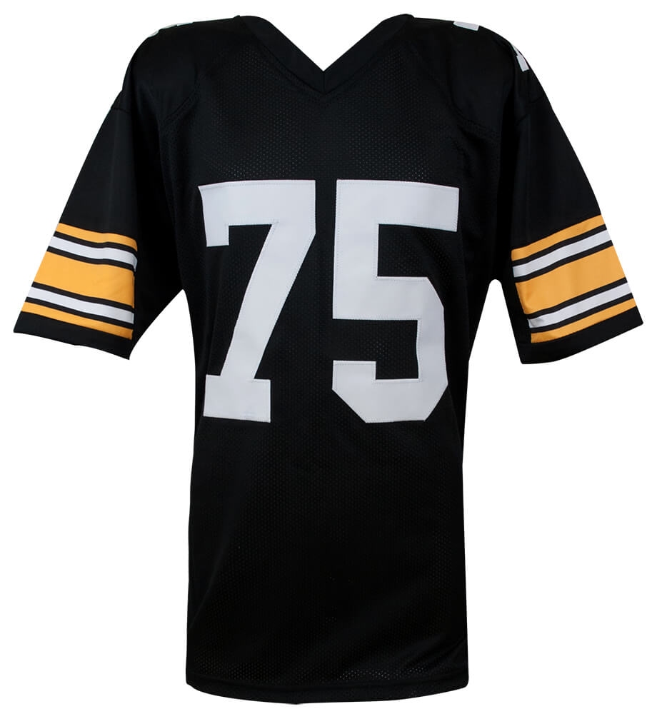 Joe Greene Signed Black Custom Football Jersey w/HOF'87