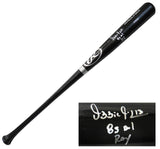 Ozzie Guillen Signed Rawlings Pro Black Baseball Bat w/85 AL ROY